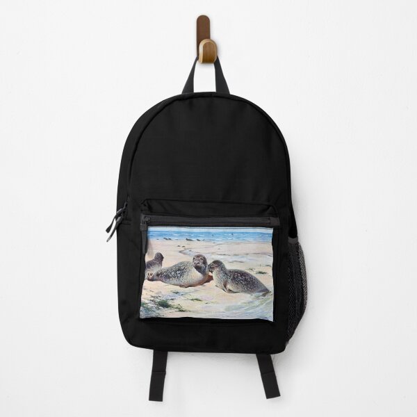 Item preview, Vintage Seal Painting 1916 designed and sold by w-world-life-co.