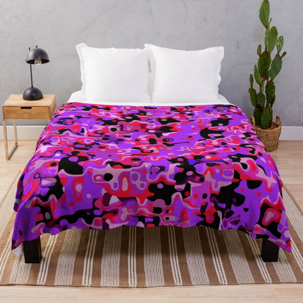 Item preview, Purple Red and Black Rave Camo Melt designed and sold by BigTexFunkadelic.