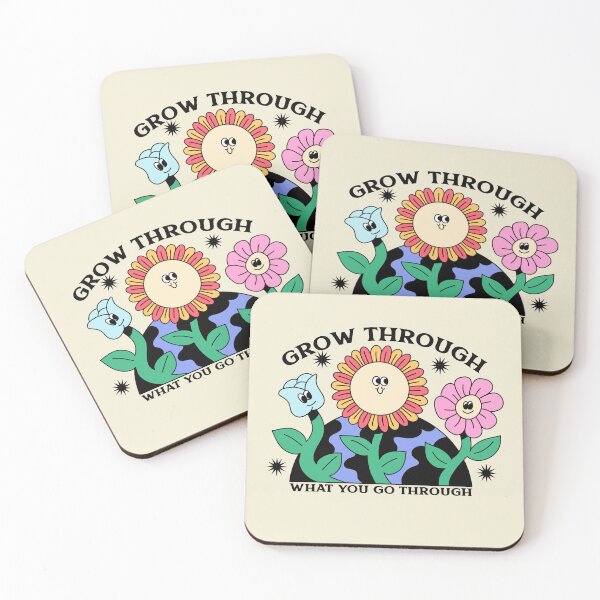 Item preview, Grow through what you go through - Neurodiversity and adhd awareness designed and sold by Paperfly Studio.
