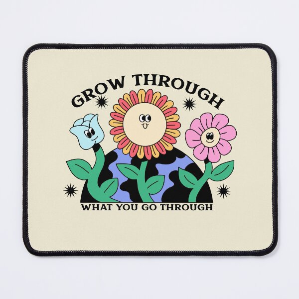 Item preview, Grow through what you go through - Neurodiversity and adhd awareness designed and sold by Paperfly Studio.