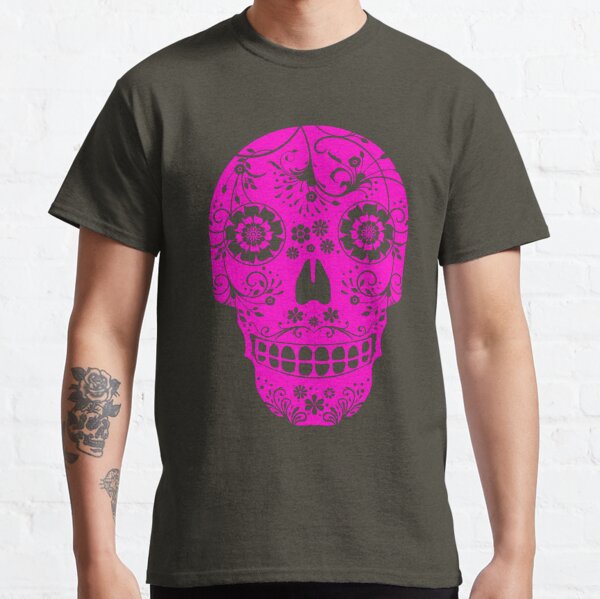 Sugar Skull | Mexican Pink Day of the Dead Classic T-Shirt