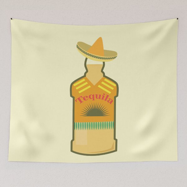 Aperçu de l'œuvre Tequila Anejo - Vin au chapeau mexicain - Tequila Day créée et vendue par thewishdesigns.
