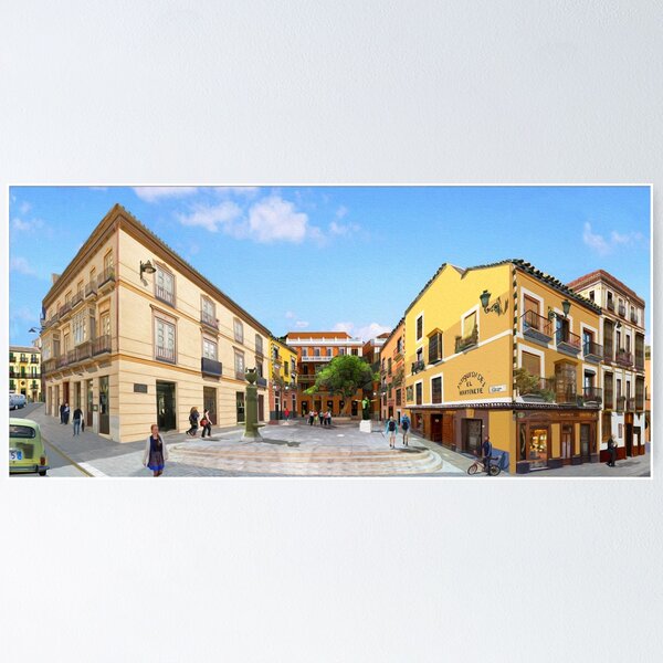 Item preview, Malaga, Spain, San Pedro Alcantara square designed and sold by MalagaOnirica.