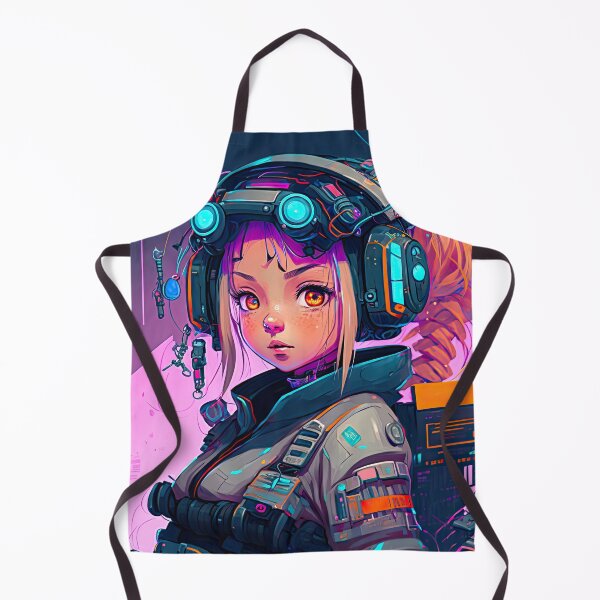 Item preview, Cyberpunk Aesthetic Girl Sci-Fi Neon Female Character Vaporwave Japanese Art designed and sold by ultra-cool.