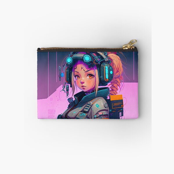 Item preview, Cyberpunk Aesthetic Girl Sci-Fi Neon Female Character Vaporwave Japanese Art designed and sold by ultra-cool.