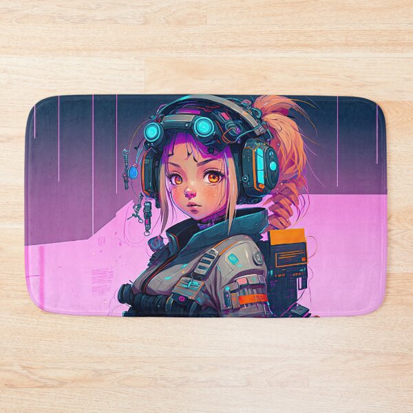 Item preview, Cyberpunk Aesthetic Girl Sci-Fi Neon Female Character Vaporwave Japanese Art designed and sold by ultra-cool.