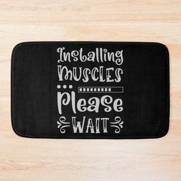 Item preview, Installing Muscles Please Wait - Workout Motivation Design designed and sold by RedArtsDesign.