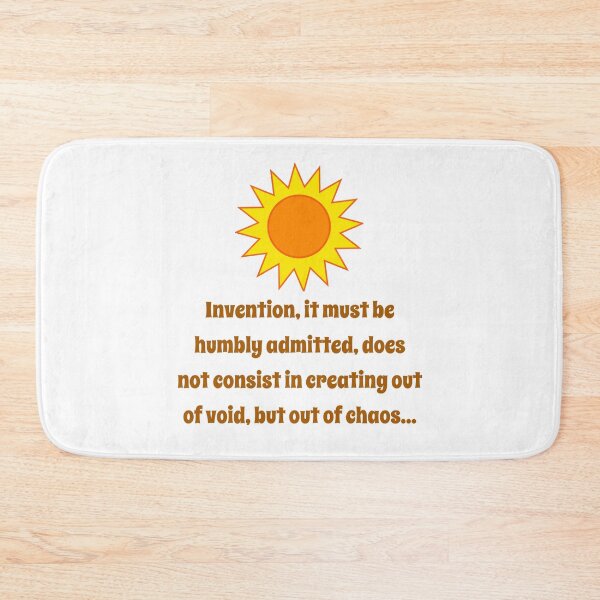 Artikelvorschau, Invention It Must Be Humbly Admitted - Creativity Quote entworfen und verkauft von CrankyOldDude.