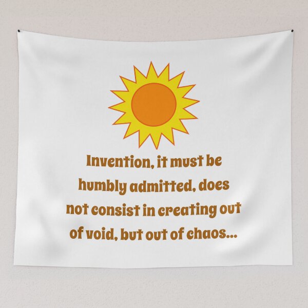 Item preview, Invention It Must Be Humbly Admitted - Creativity Quote designed and sold by CrankyOldDude.
