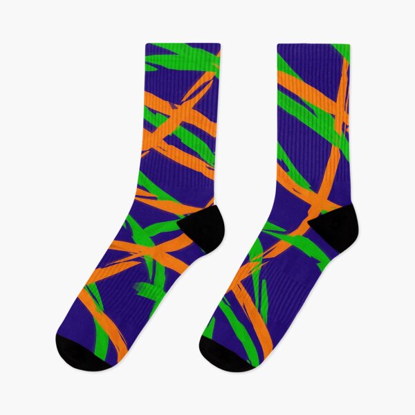 Item preview, Orange Green Midnight Rave Abstract designed and sold by BigTexFunkadelic.