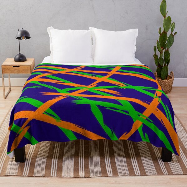 Item preview, Orange Green Midnight Rave Abstract designed and sold by BigTexFunkadelic.