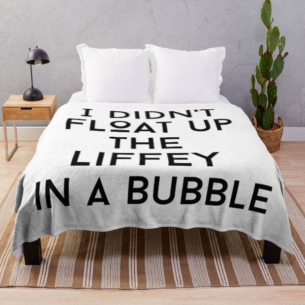 Item preview, i did'nt float up the liffey text graphic v1 - white background designed and sold by fishpressink.