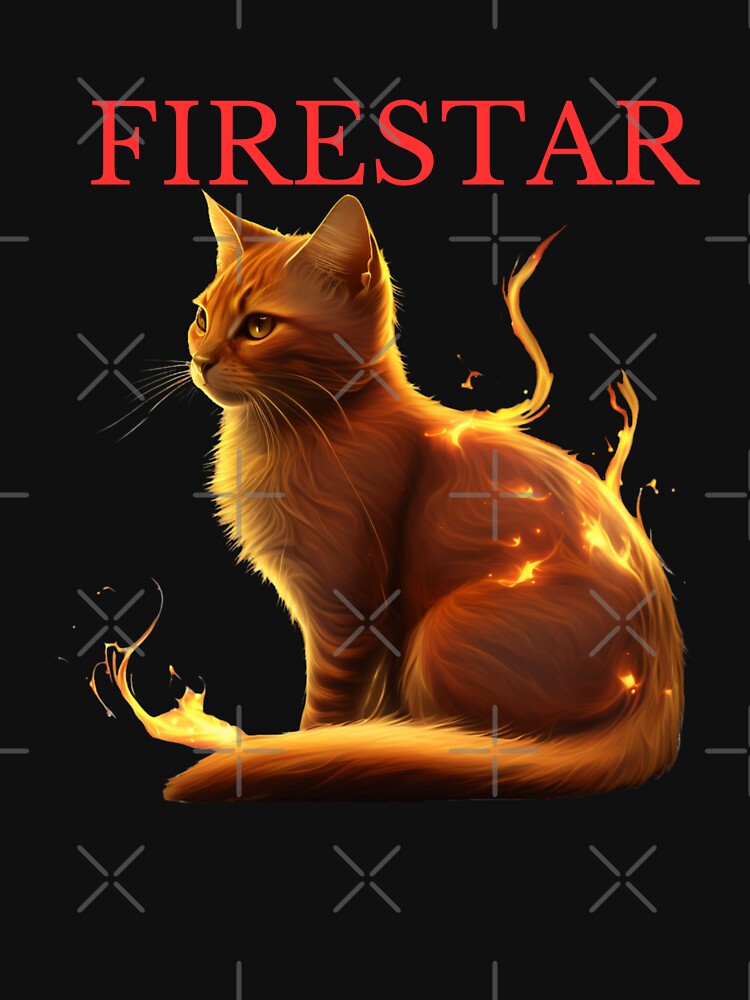 Firestar Warriors Headshot Sticker for Cat Lovers & Warrior Cats