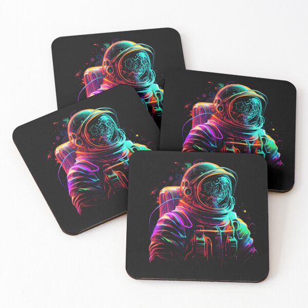 Item preview, Outer Space Line Art Colorful Fun Spaceman designed and sold by TrialNError.