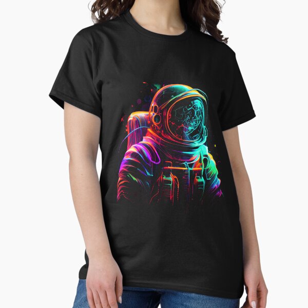 Item preview, Outer Space Line Art Colorful Fun Spaceman designed and sold by TrialNError.