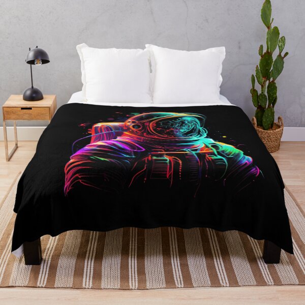 Item preview, Outer Space Line Art Colorful Fun Spaceman designed and sold by TrialNError.