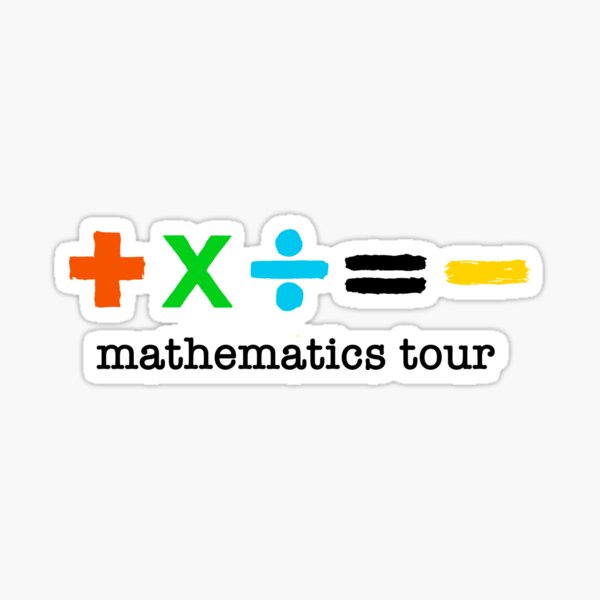 ed sheeran mathematics tour Sticker