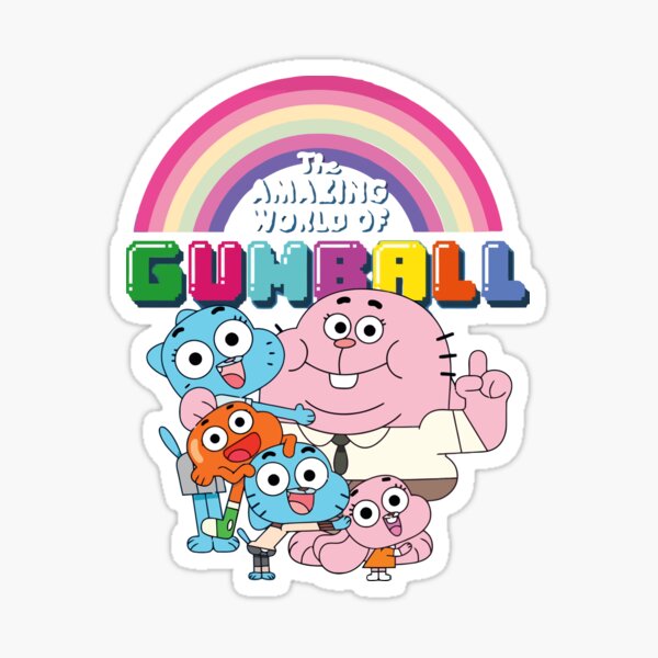 Running Gumball Watterson Sticker - Sticker Mania