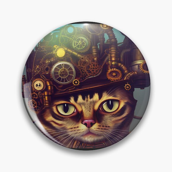 Item preview, Clockwork Feline - An Intricately Designed Steampunk Cat - AI Generated designed and sold by Mechanical-Artt.