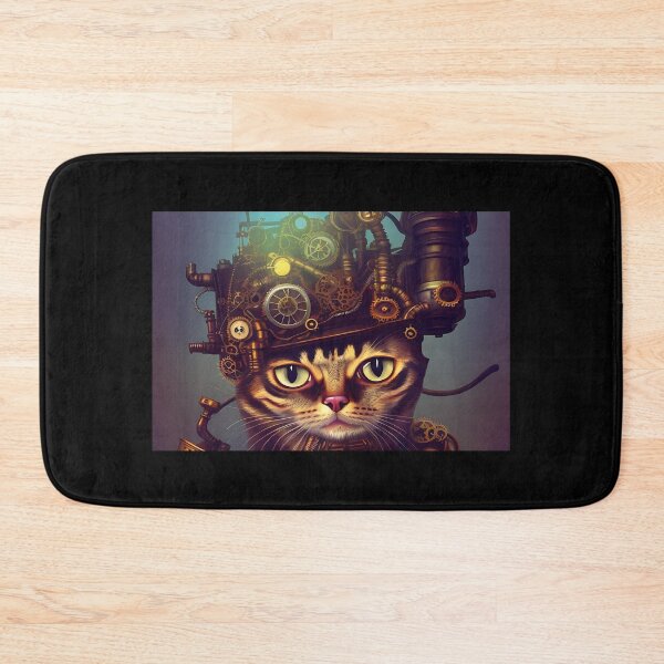 Item preview, Clockwork Feline - An Intricately Designed Steampunk Cat - AI Generated designed and sold by Mechanical-Artt.