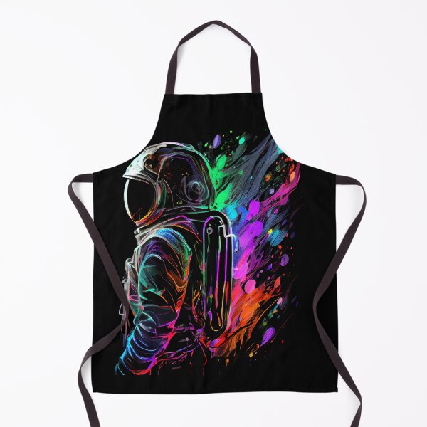 Aperçu de l'œuvre Outer Space Art Aquarelle Dégoulinant Astronaute créée et vendue par TrialNError.