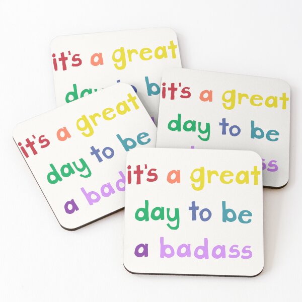 Item preview, its a great day to be a rainbow badass quote  designed and sold by FrancesPoff.