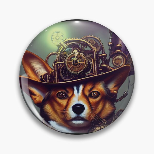 Item preview, Clockwork Corgi - An Intricately Designed Steampunk Corgi Dog - AI Generated designed and sold by Mechanical-Artt.