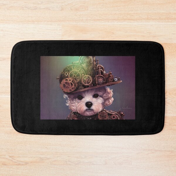 Item preview, Clockwork Bichon Frisse - An Intricately Designed Steampunk Bichon Frisse Dog - AI Generated designed and sold by Mechanical-Artt.