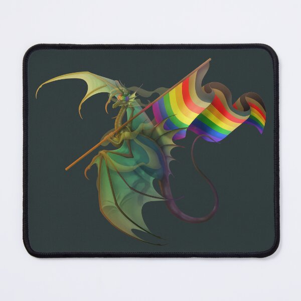Item preview, Gay Pride Dragon designed and sold by AppleJuiceFlood.