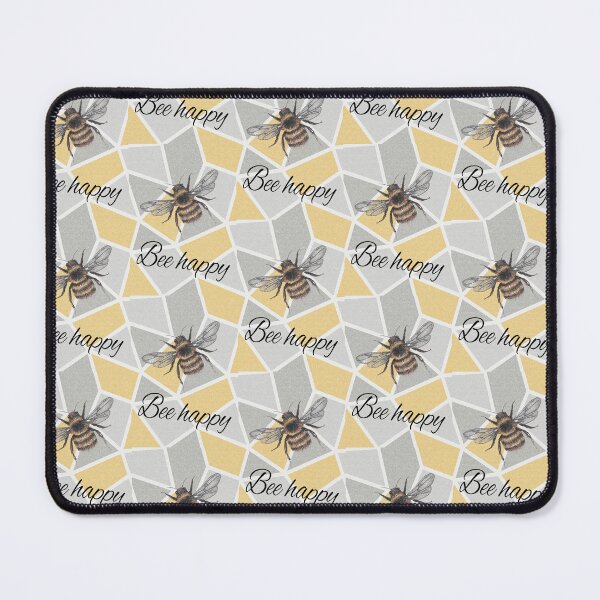 Item preview, bumble bee typography geometric bee happy  designed and sold by Born-to-design.