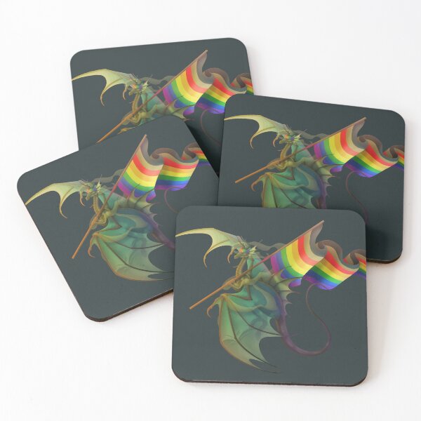 Item preview, Gay Pride Dragon designed and sold by AppleJuiceFlood.