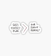 god's plan is great Sticker