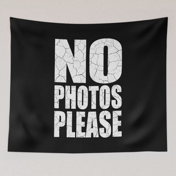 Item preview, No Photos Please (White) designed and sold by WonderWhat.