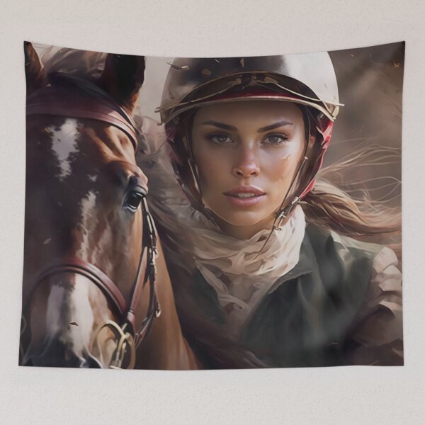 Item preview, A Young Woman's Determination: Horse Riding designed and sold by No1Equestrian.