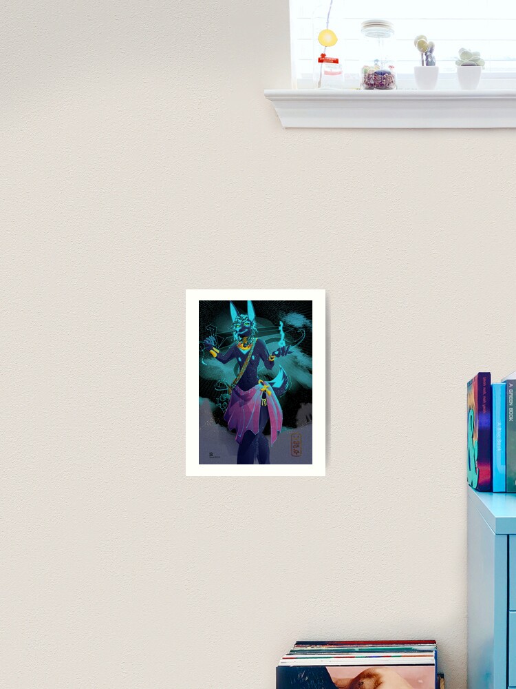 Thumbnail 2 of 3, Art Print, Wepwawet, Opener of the Ways designed and sold by egypturnash.