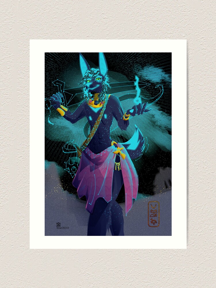Thumbnail 1 of 3, Art Print, Wepwawet, Opener of the Ways designed and sold by egypturnash.