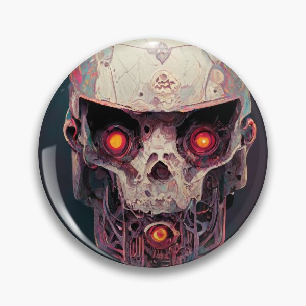 Item preview, Terminator Inspired Cyborg Skull designed and sold by ArtificialEye.