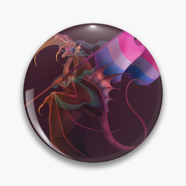 Item preview, Bi Pride Dragon designed and sold by AppleJuiceFlood.