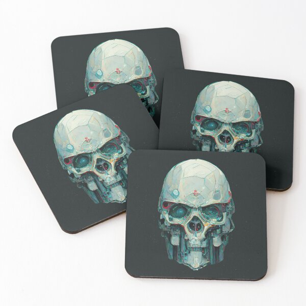 Item preview, Terminator Inspired Cyborg Skull designed and sold by ArtificialEye.