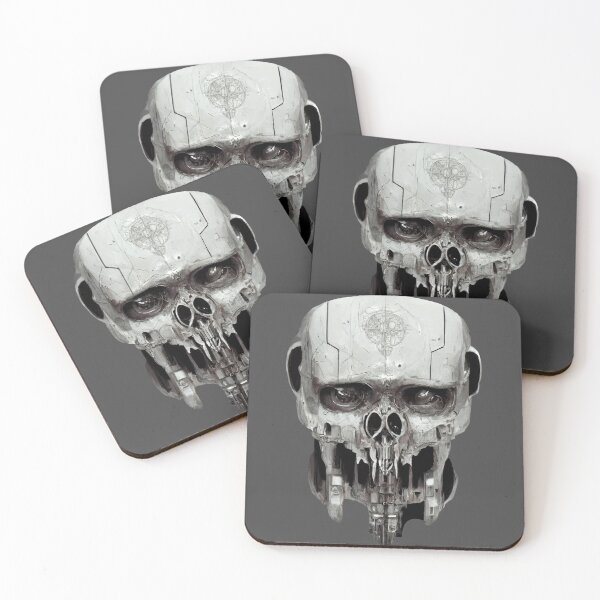 Item preview, Obsolete Terminator Inspired Cyborg Skull designed and sold by ArtificialEye.
