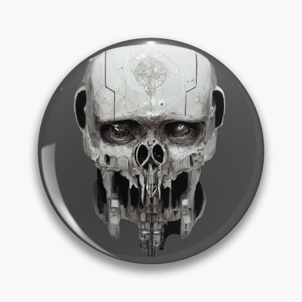 Item preview, Obsolete Terminator Inspired Cyborg Skull designed and sold by ArtificialEye.