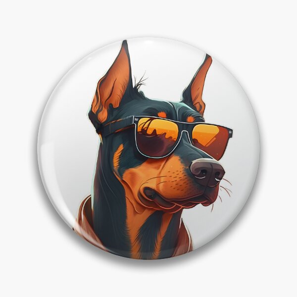Artikelvorschau, Dobermann mit Sonnenbrille entworfen und verkauft von AhSitckAhStick.