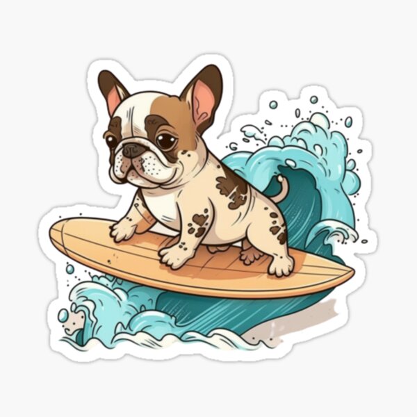 Frenchie Graffiti Surfboard