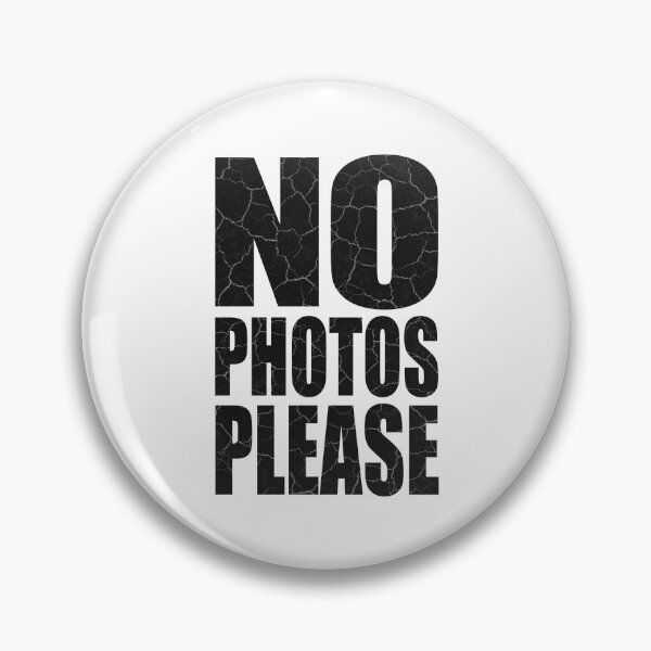 Item preview, No Photos Please (Black) designed and sold by WonderWhat.