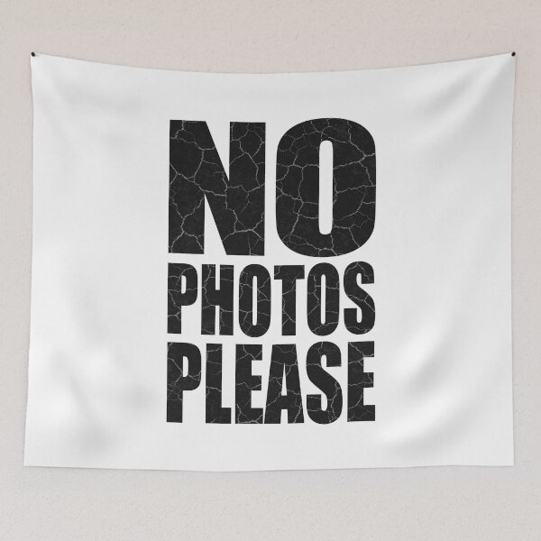 Item preview, No Photos Please (Black) designed and sold by WonderWhat.