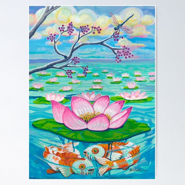 Item preview, Koi and Lotus 2 designed and sold by jwintercollins.