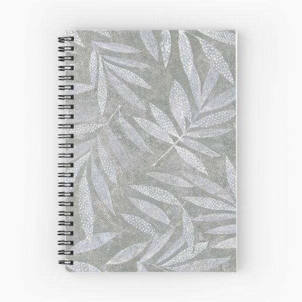 Item preview, Textured Leaves - Mid Grey designed and sold by Sarah Thorpe Designs .