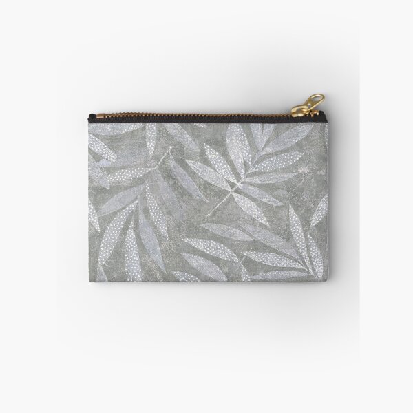 Item preview, Textured Leaves - Mid Grey designed and sold by Sarah Thorpe Designs .