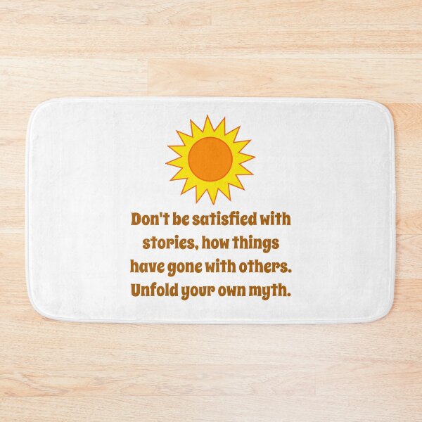 Artikelvorschau, Don't Be Satisfied With Stories - Creativity Quote entworfen und verkauft von CrankyOldDude.