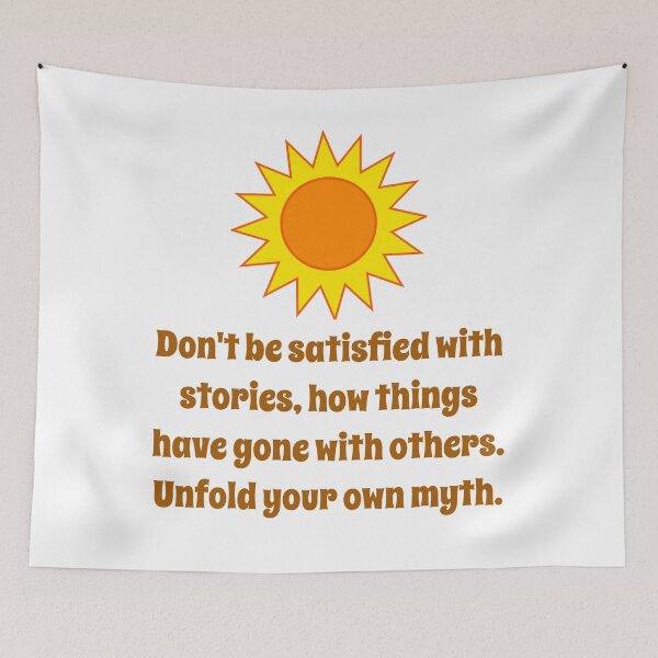 Item preview, Don't Be Satisfied With Stories - Creativity Quote designed and sold by CrankyOldDude.